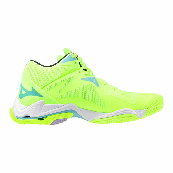 SCARPE VOLLEY DONNA PALLAVOLO MIZUNO WAVE LIGHTING Z8 MID GIALLE FLUO