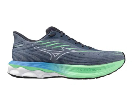 SCARPE RUNNING MIZUNO WAVE SKYRISE 6 SCARPA CORSA UOMO GRIGIA VERDE