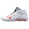 MIZUNO WAVE VOLTAGE MID SCARPE VOLLEY SCARPA UOMO PALLAVOLO BIANCA