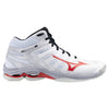 MIZUNO WAVE VOLTAGE MID SCARPE VOLLEY SCARPA UOMO PALLAVOLO BIANCA