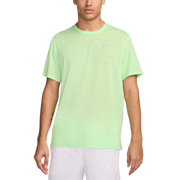 T SHIRT NIKE RUN DRY-FIT MEN'S SHIRT TENNIS PADLE RUNNING GREEN