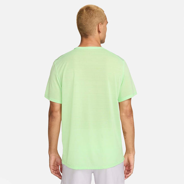 T SHIRT NIKE RUN DRY-FIT MEN'S SHIRT TENNIS PADLE RUNNING GREEN