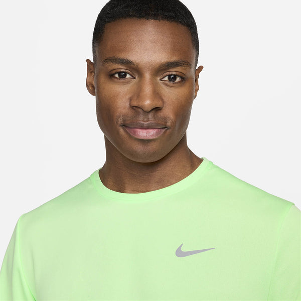 T SHIRT NIKE DRY-FIT RUN MAGLIA UOMO MAN TEE RUNNING LIME