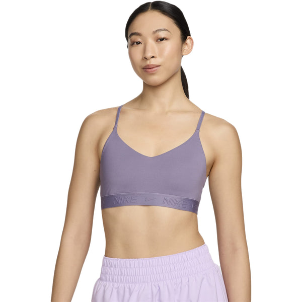 TOP NIKE AIR INDY WOMAN BRA DRI-FIT FITNESS WOD ROSA SCURO E BIANCO