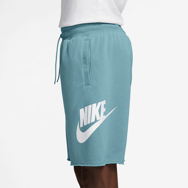 SHORT NIKE PANTA CORTO UOMO BERMUDA TRAINING FITNESS AZZURRO