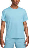 T SHIRT NIKE DRY-FIT RUN MAGLIA UOMO MAN TEE RUNNING AZZURRA