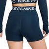 SHORTS NIKE PRO WOMAN PANTALONCINO CORTO PALESTRA DONNA BLU