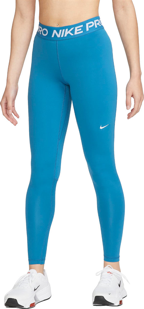 LEGGINGS NIKE PRO PANTA DONNA SPORTWEAR WORKOUT AZZURRO