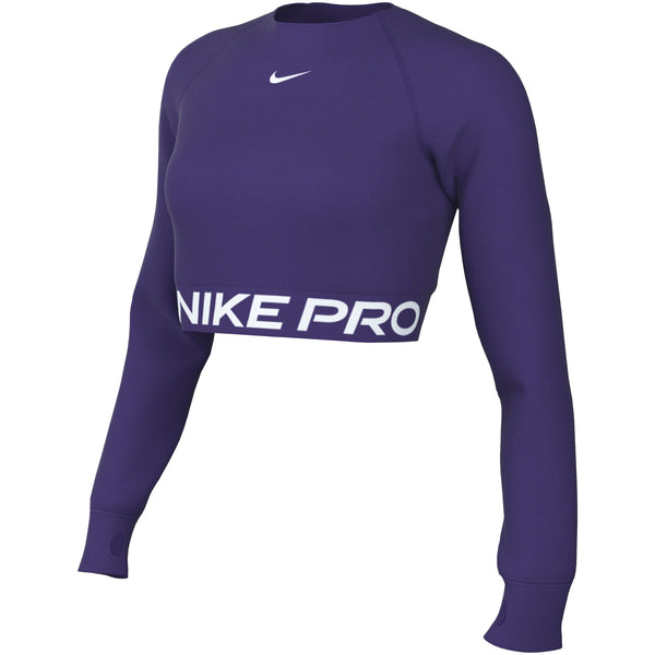 T SHIRT DONNA NIKE CROP SWOOSH FASCHION MAGLIA WOMAN CORTA VIOLA