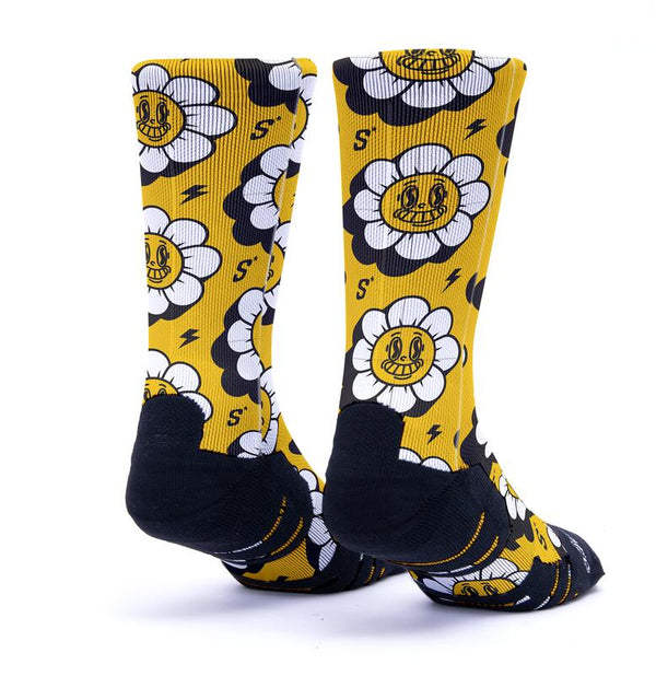 CALZE SCRIMMAGE CROSSFIT SOCKS PADLE BASKET RUNNING FLOWER MARGHERITE