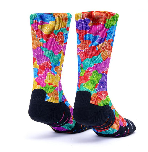 CALZE SCRIMMAGE CROSSFIT SOCKS PADLE BASKET RUNNING JELLY BEAR ORSETTI