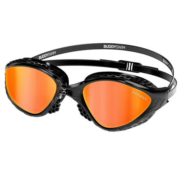 OCCHIALINI OZEANX MIRROR TRIATHLON OCCHIALINO NUOTO SPECCHIATI PISCINA ORO