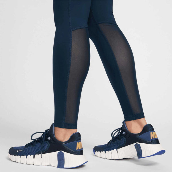 LEGGINGS NIKE PRO PANTA DONNA SPORTWEAR WORKOUT PALESTRA BLU