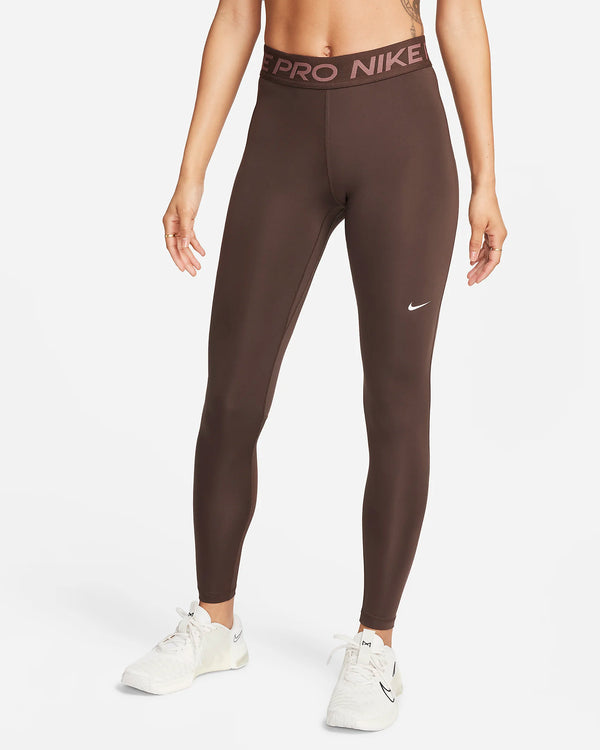 LEGGINGS NIKE PRO PANTA DONNA CROSSFIT WORKOUT YOGA MARRONE