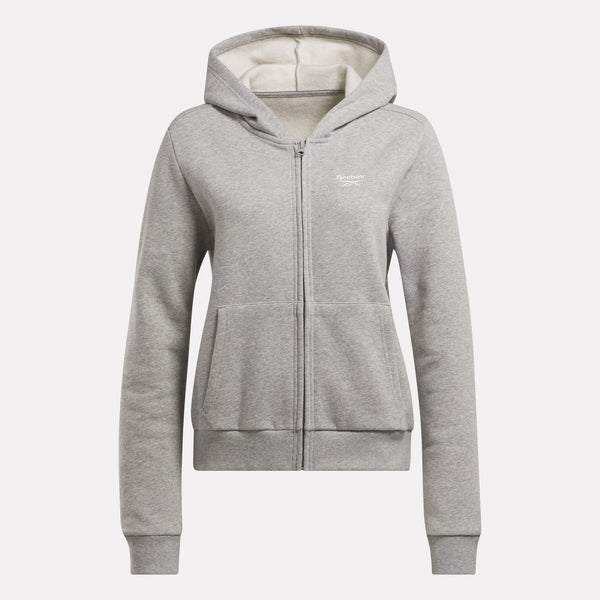 FELPA DONNA CAPPUCCIO REEBOK TRAINING HOODIE TUTA NERA o GRIGIA