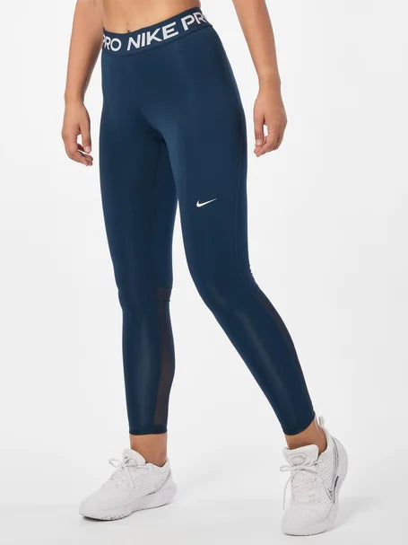 LEGGINGS NIKE PRO PANTA DONNA SPORTWEAR WORKOUT PALESTRA BLU