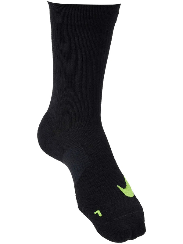 CALZE NIKE 2PAIA COPPIA RUNNING FITNESS SOCKS NERE GIALLA FLUO