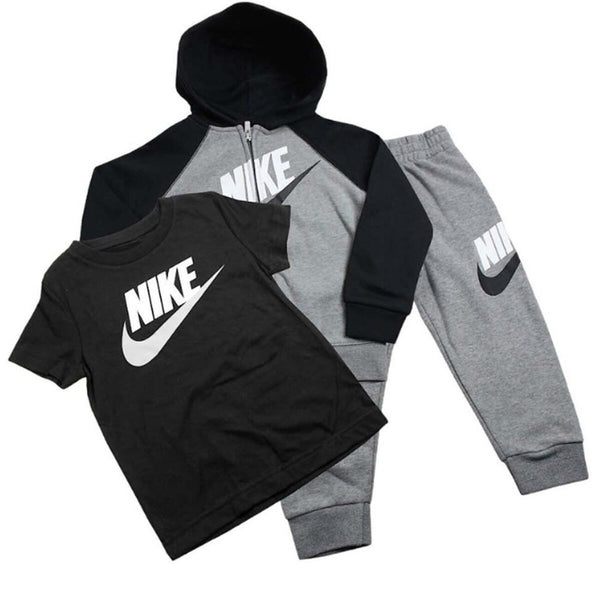 MAGLIA PANTA NIKE T-SHIRT FELPA E PANTALONE COMPLETO BIMBO BIMBA BAMBINO JUNIOR