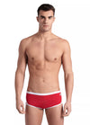 COSTUME ARENA UOMO ALTO NUOTO PISCINA SWIM BRIEFS ICONS TRUNK ROSSO