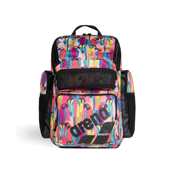 ZAINO ARENA BORSA PISCINA NUOTO BACKPACK ONE GO 45 LITRI TROPICAL PAPPAGALLI