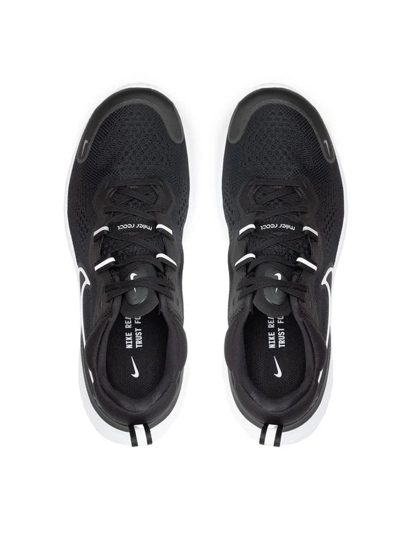 SCARPE NIKE RUNNING PALESTRA REACT MILER 2 RUNNER WALKING NERA BIANCA