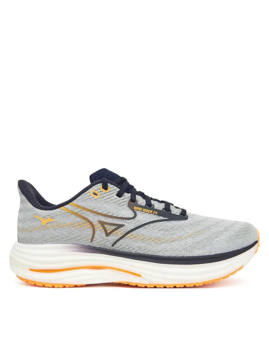 SCARPE RUNNING MIZUNO WAVE RIDER 29 UOMO RUN GRIGIO ARANCIO BLU