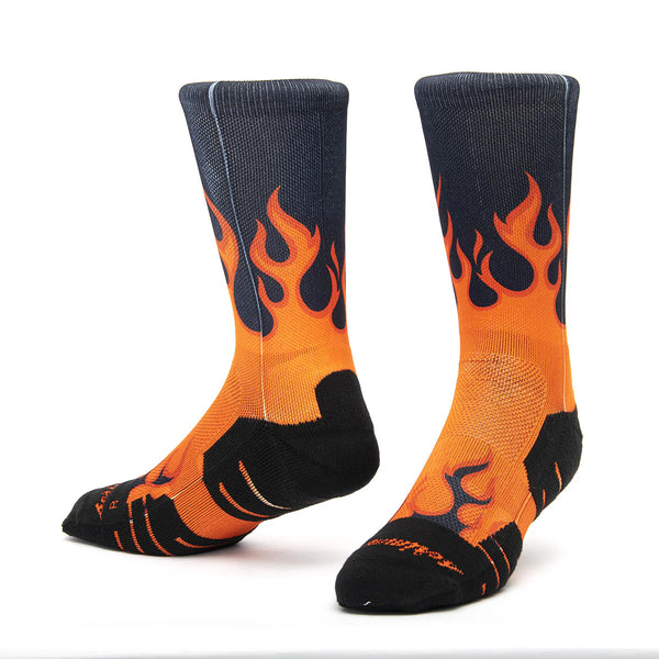 CALZE SCRIMMAGE FIAMME SPORT PADLE BASKET CROSSFIT SOCKS FLAME