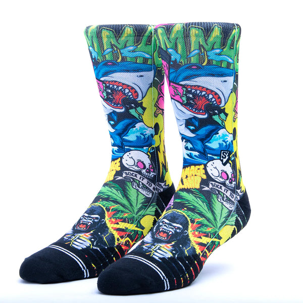 CALZE SCRIMMAGE SHARK ISLAND SPORT PADLE BASKET CROSSFIT SOCKS