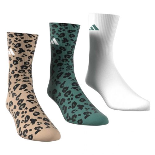 CALZE ADIDAS TRIPLA CUSHIONED CREW SOCKS CALZA 3 PAIA LEOPARD
