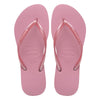 INFRADITO HAVAIANAS DONNA MARE PISCINA NUOTO SLIM LOGO ROSA