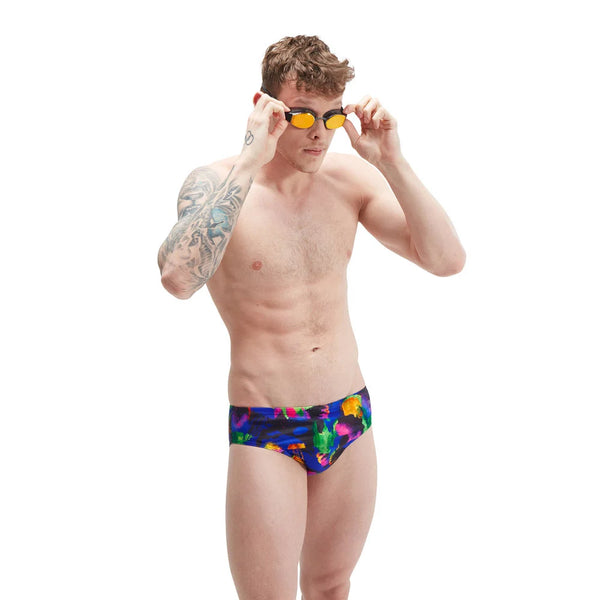 COSTUME SPEEDO UOMO SLIP NUOTO PISCINA COLORS FANTASY