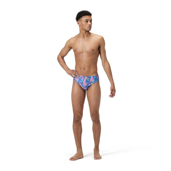 COSTUME SPEEDO UOMO SLIP SWIM BRIEFS ALLOVER NUOTO PISCINA