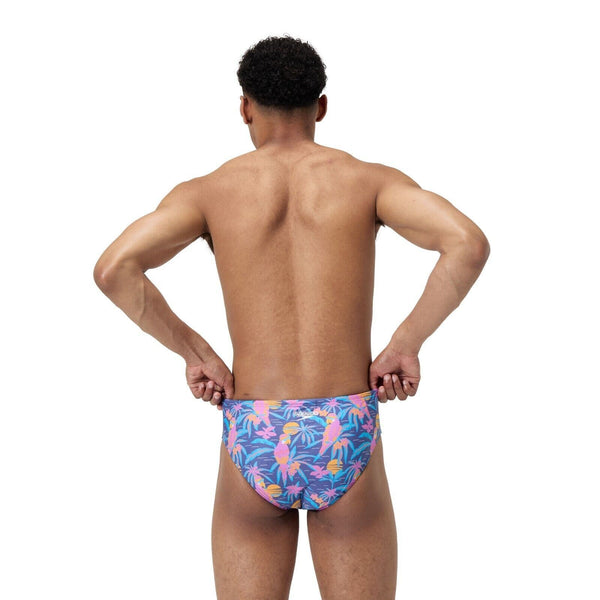 COSTUME SPEEDO UOMO SLIP SWIM BRIEFS ALLOVER NUOTO PISCINA