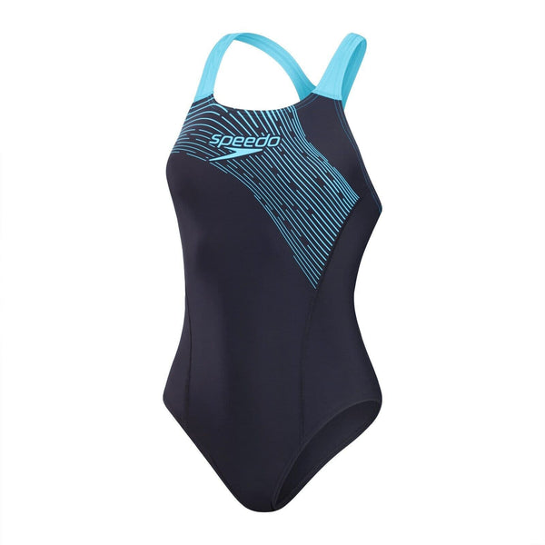 Speedo Medley Logo Costume Intero Donna - 80% Nylon Riciclato, Comodo E Resistente Al Cloro - Foto 8
