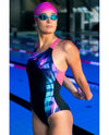 COSTUME ARENA DONNA INTERO PISCINA DREAMHLINE NUOTO BLU