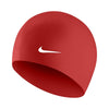 CUFFIA PISCINA NUOTO NIKE SWIM CAP SILICONE BIG SWOOSH ROSSA