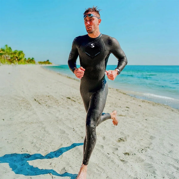 MUTA SYNERGY NEOPRENE MUTE TRIATHLON UOMO MANICA LUNGA NERA