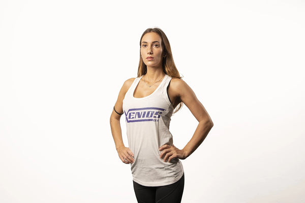 CANOTTA DONNA XENIOS USA TANK TOP WOMAN TRAINING BIANCA