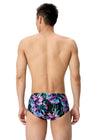 COSTUME SPEEDO UOMO TRUNK NUOTO PISCINA ML PRINTED END+ 13,5 CM NERO VIOLA FANTASIA