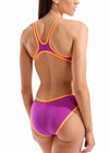 COSTUME ARENA DONNA ONE BIG LOGO COSTUME INTERO PISCINA VIOLA