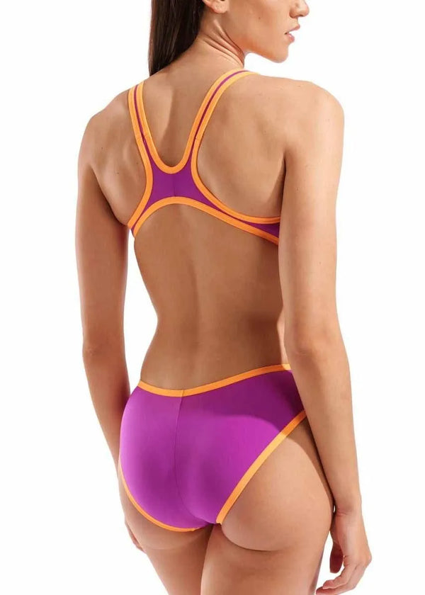 COSTUME ARENA DONNA ONE BIG LOGO COSTUME INTERO PISCINA VIOLA