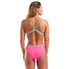 COSTUME NUOTO ARENA DONNA INTERO PISCINA LACE SOLID ROSA SPALLINA STRETTA