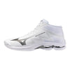 MIZUNO WAVE LIGHTING PRO MID SCARPE PALLAVOLO WHITE