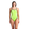 COSTUME ARENA DONNA PISCINA INTERO ICON VINTAGE NUOTO LIME