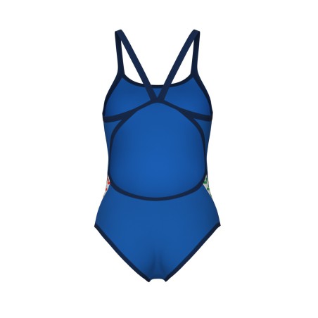 COSTUME ARENA DONNA PISCINA INTERO ICON VINTAGE NUOTO BLU ITALIA