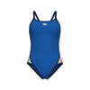 COSTUME ARENA DONNA PISCINA INTERO ICON VINTAGE NUOTO BLU ITALIA