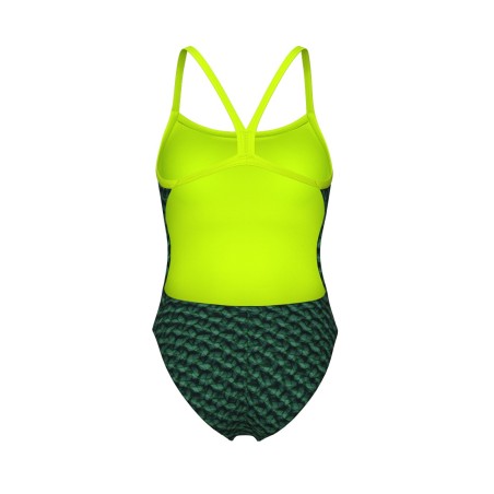 COSTUME ARENA DONNA PISCINA INTERO MONOGRAM SPALLINA STRETTA VERDE