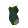 COSTUME ARENA DONNA PISCINA INTERO MONOGRAM SPALLINA STRETTA VERDE