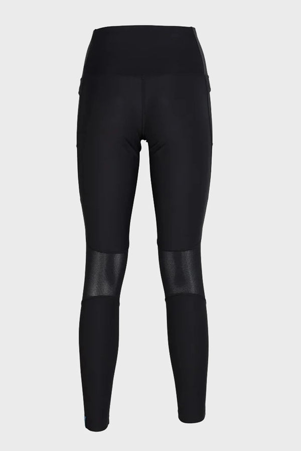 PANTALONI LEGGINGS ARENA PANTALONE TIGHT PANEL DONNA TRAINING PALESTRA NERO