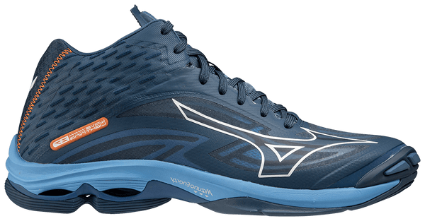 WAVE LIGHTNING Z7 MID MIZUNO VOLLEYBALL SHOES BLUE MEN S VOLLEYBALL SHOES